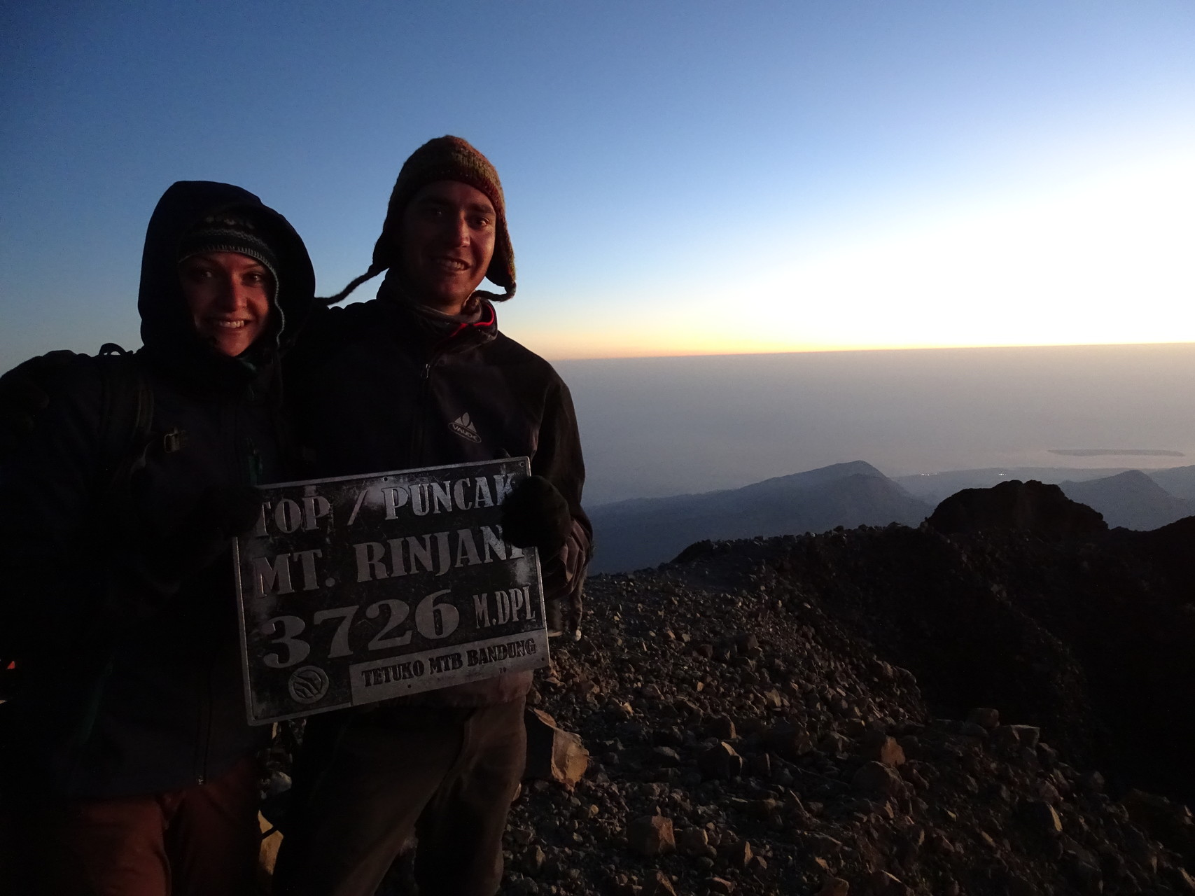 Gipfel Gunung Rinjani Sonnenaufgang