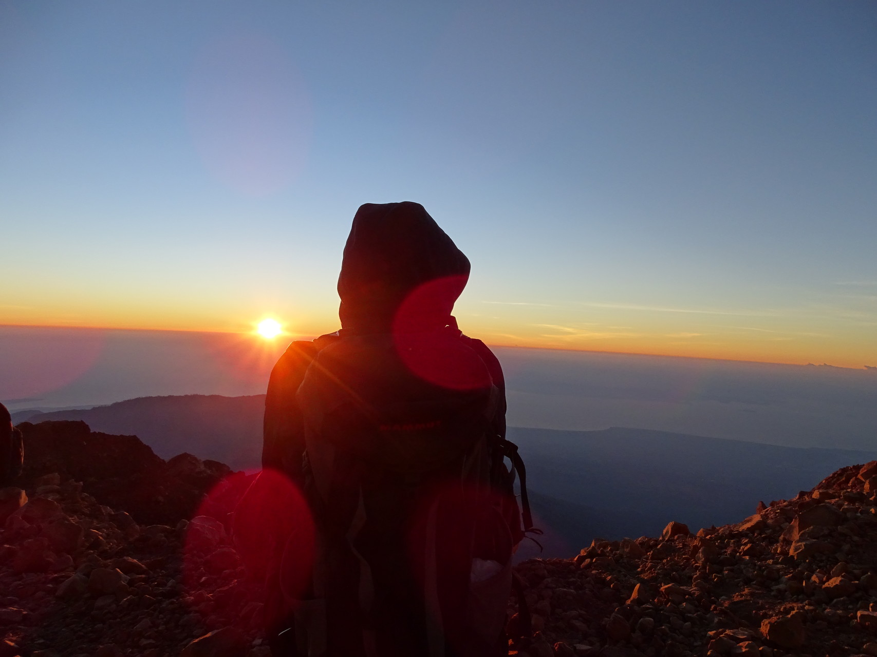 Trekking Gipfel Gunung Rinjani Sonnenaufgang