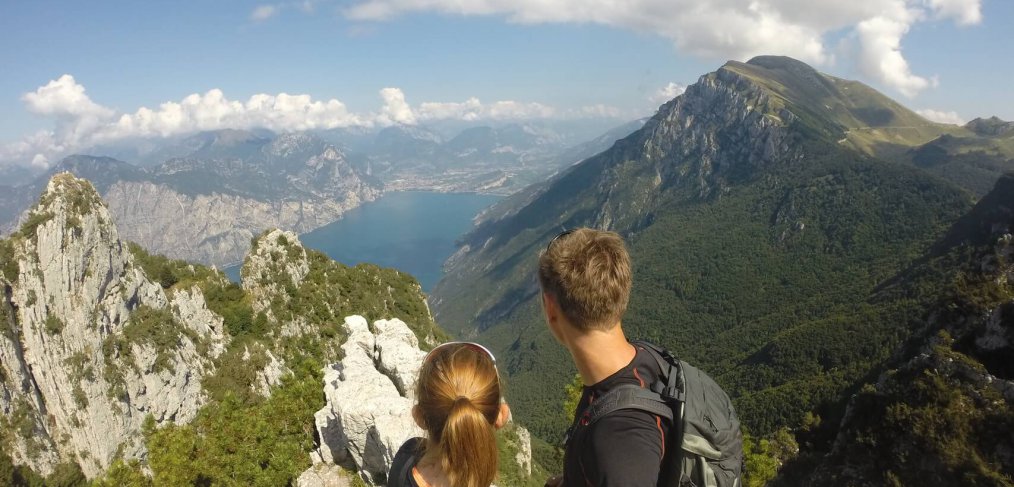 Sentiero del Ventrar Blick auf den Gardasee