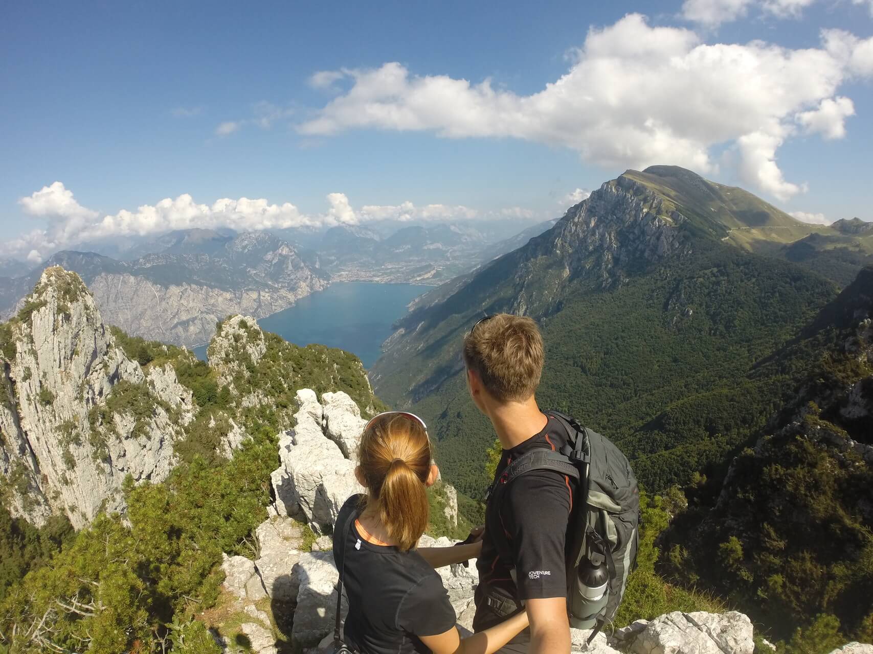 Sentiero del Ventrar Blick auf den Gardasee