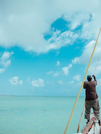 Dhow tour in Paje mit Ndame Beach