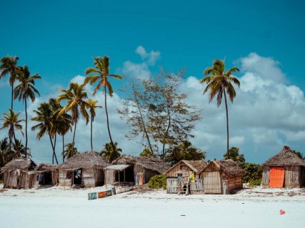 Strandhütten in Matemwe