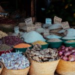 Reis auf Markt in Stone Town