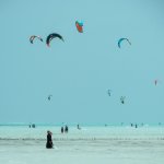 Kitesurfer in Paje