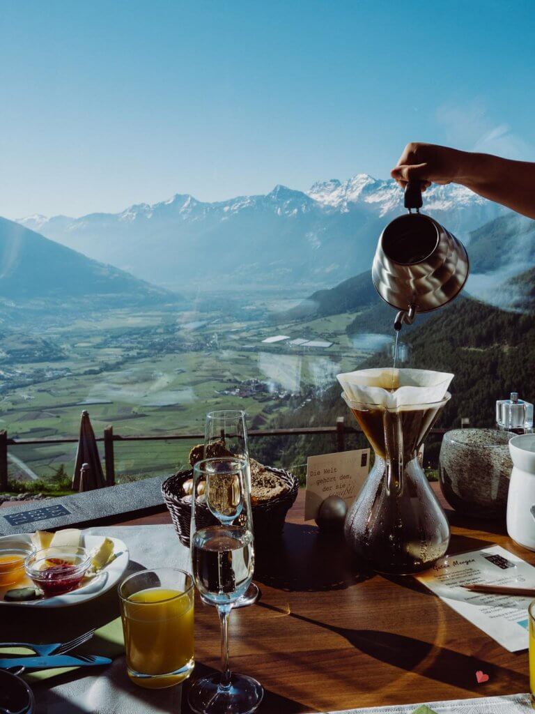 frischer Kaffee im Hotel das Gerstl