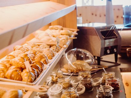 Frühstücksbuffett im Hotel das Gerstl