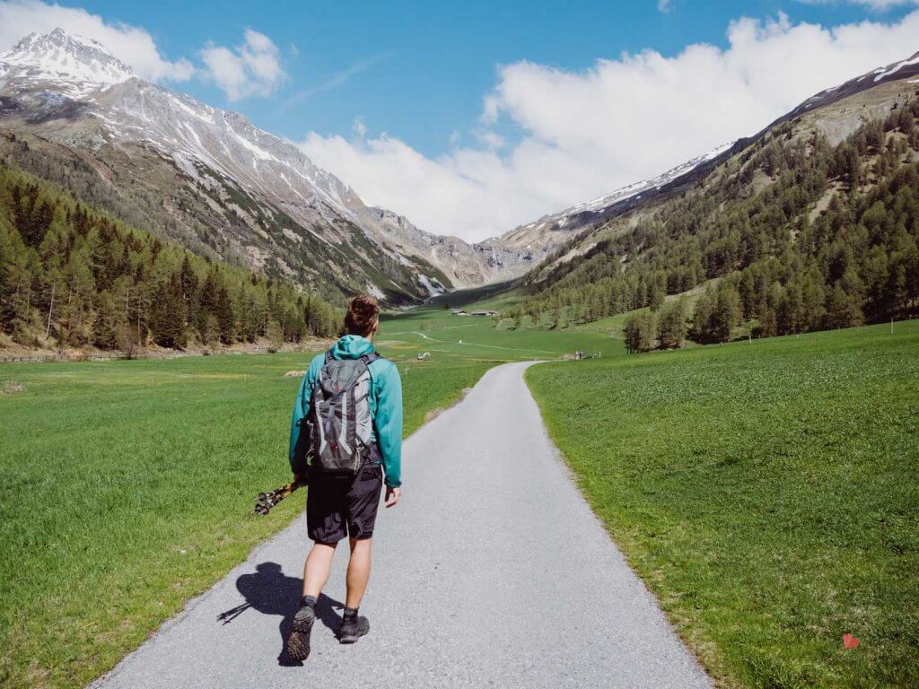 Wanderweg zur Alp Planbell bzw Sesvenna Hütte