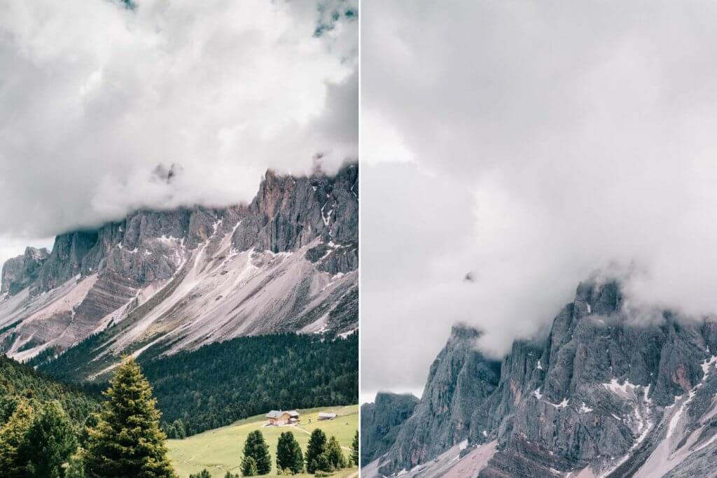  Urlaub in den Dolomiten - Wanderung Resciesia - Puez-Geisler - Blick auf Seceda