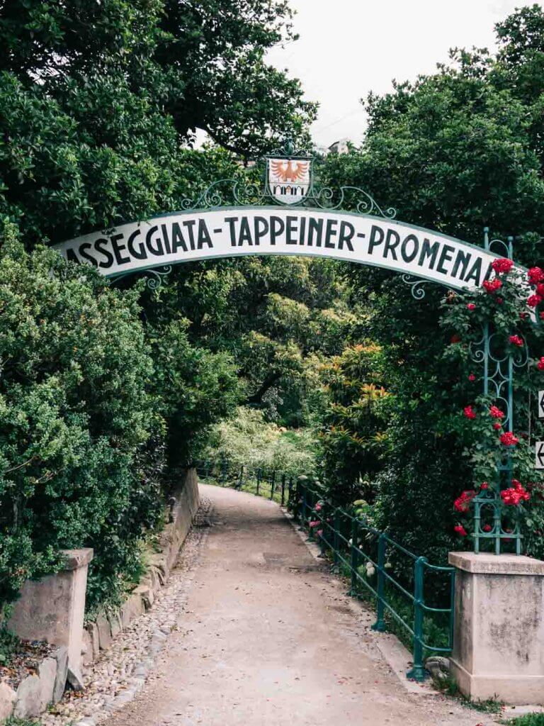 Tappeiner Promenade - Urlaub in Meran